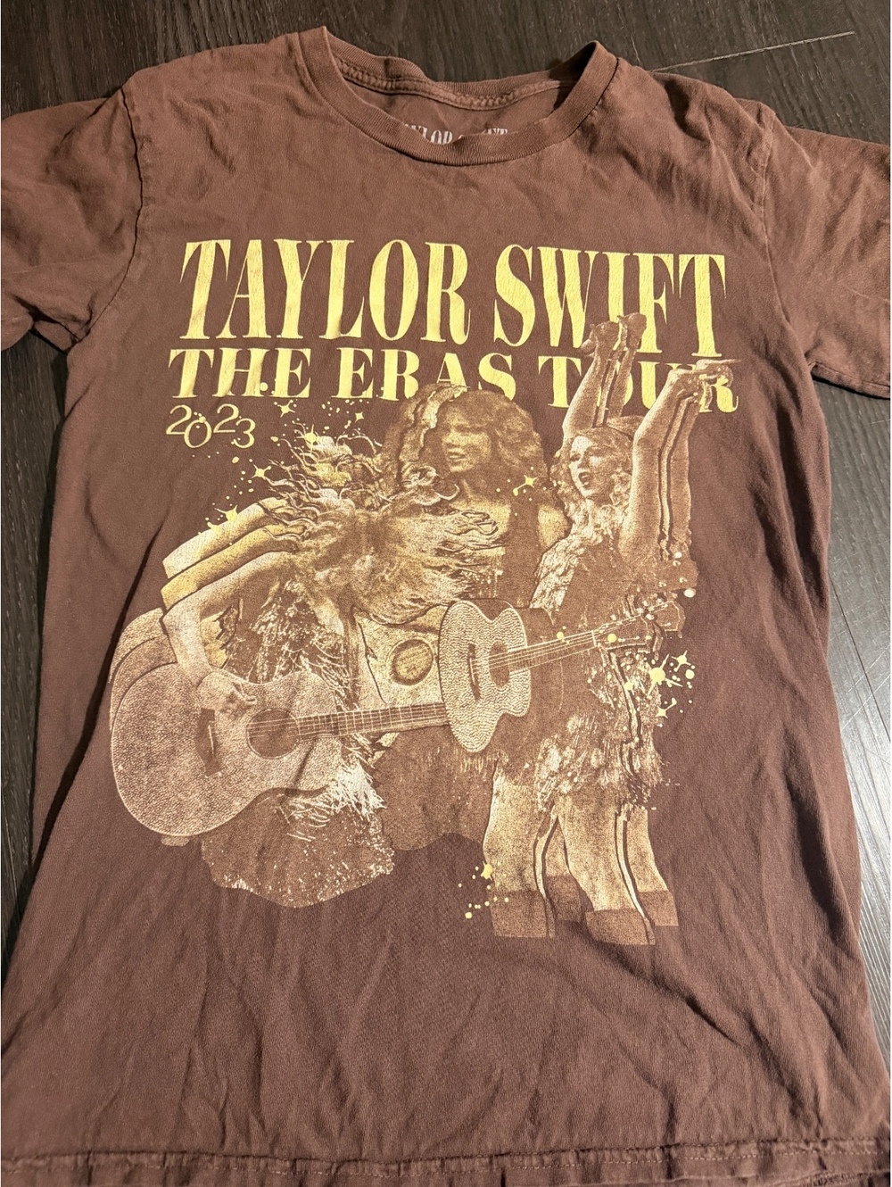 Official Taylor Swift The Eras Tour 2023 Brown T-Shirt